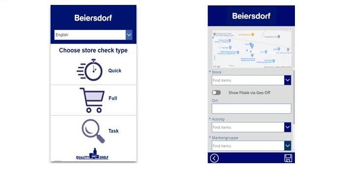 Beiersdorf Quality on Shelf App